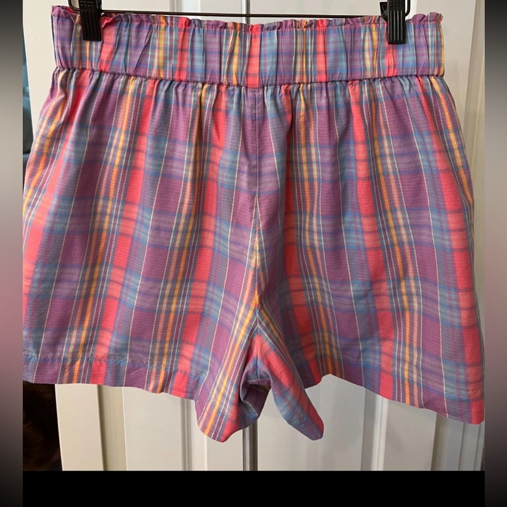 J. Crew 2023 M Pull-On Short Sunset Plaid - Picture 5 of 5